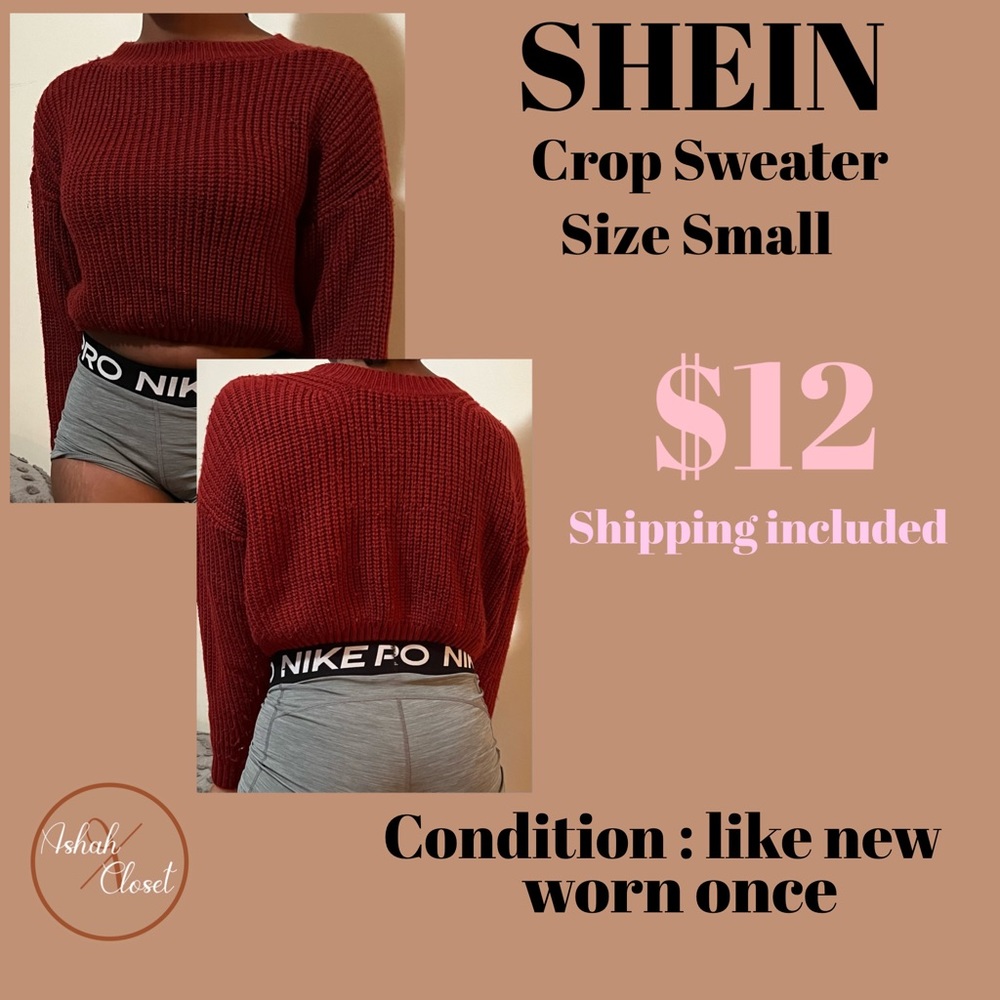 Shein crop sweater